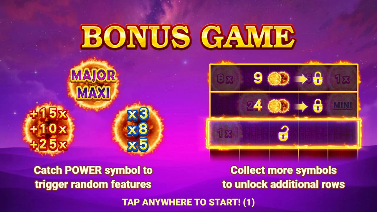 Sun of Egypt 5 Bonus Game — jekpot darajalari va Hold n Win