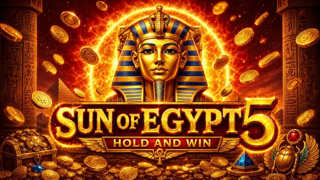 Sun of Egypt 5 Hold and Win — slot ekrani va Misr fir'avni